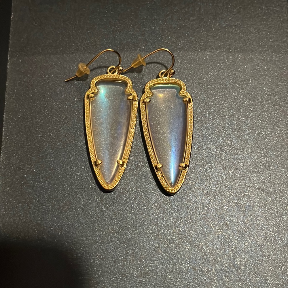 Kendra Scott clear earrings